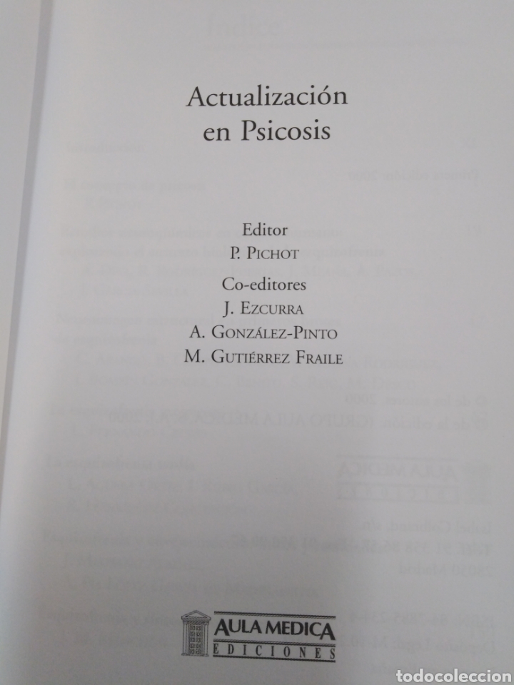 Libros: ACTUALIZACION EN PSICOSIS - V. V. A. A. - Foto 3