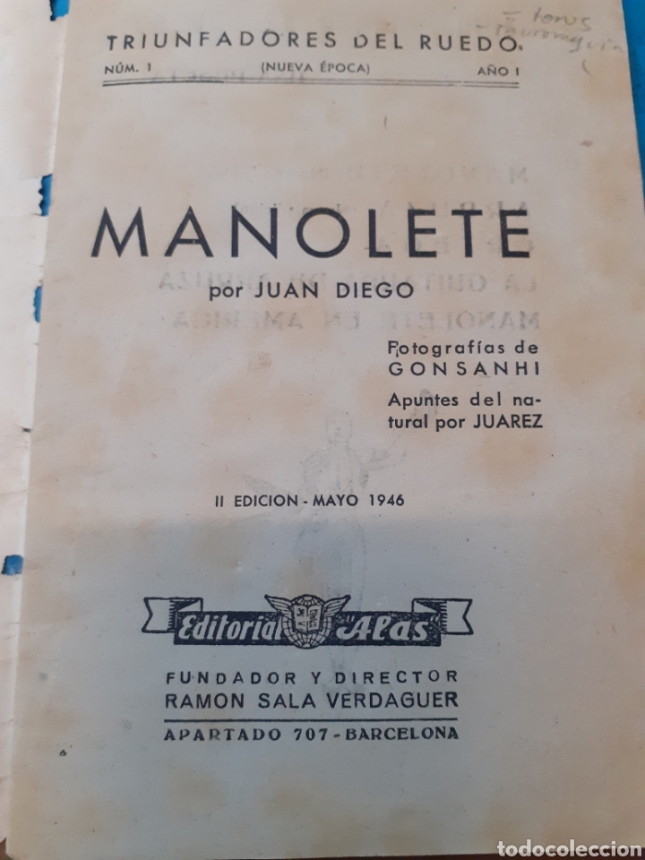 Libros: MANOLETE - DIEGO, Juan - Foto 3