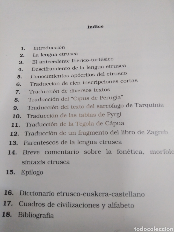 Libros: DESCIFRAMIENTO DE LA LENGUA ETRUSCA - ALONSO , Jorge. - Foto 5