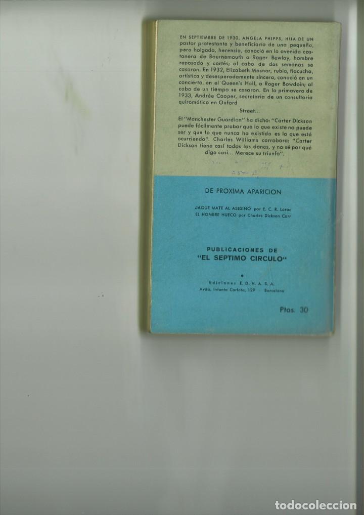 Libros: MIS MUJERES MUERTAS. Carter Dickson - Foto 2