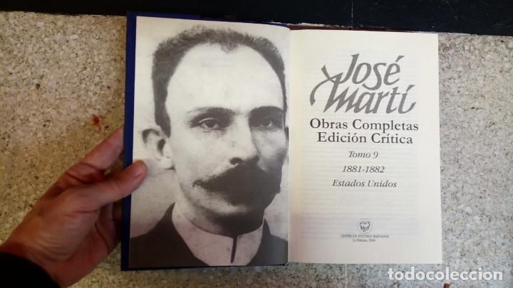 Libros: Jos&eacute; Mart&iacute;. Obras completas. Tomos 3, 4, 6, 8 y 9 - Foto 6