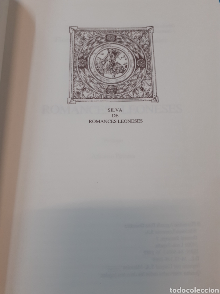 Libros: SILVA DE ROMANCES LEONESES - DIEZ GONZALEZ F. A. - Foto 2