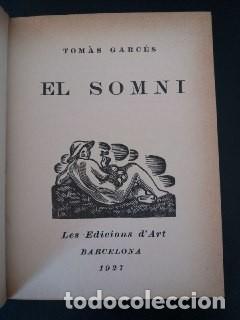 Libros: El somni. - GARC&Eacute;S, Tom&agrave;s: - Foto 2