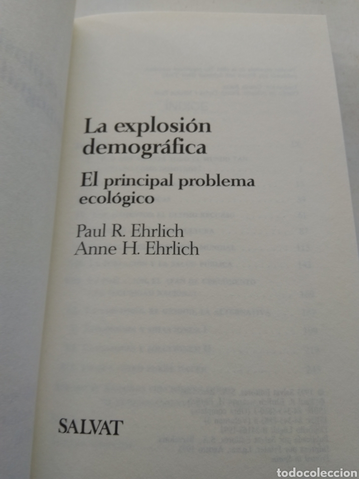 Libros: LA EXPLOSI&Oacute;N DEMOGR&Aacute;FICA/VV.AA. - Foto 2