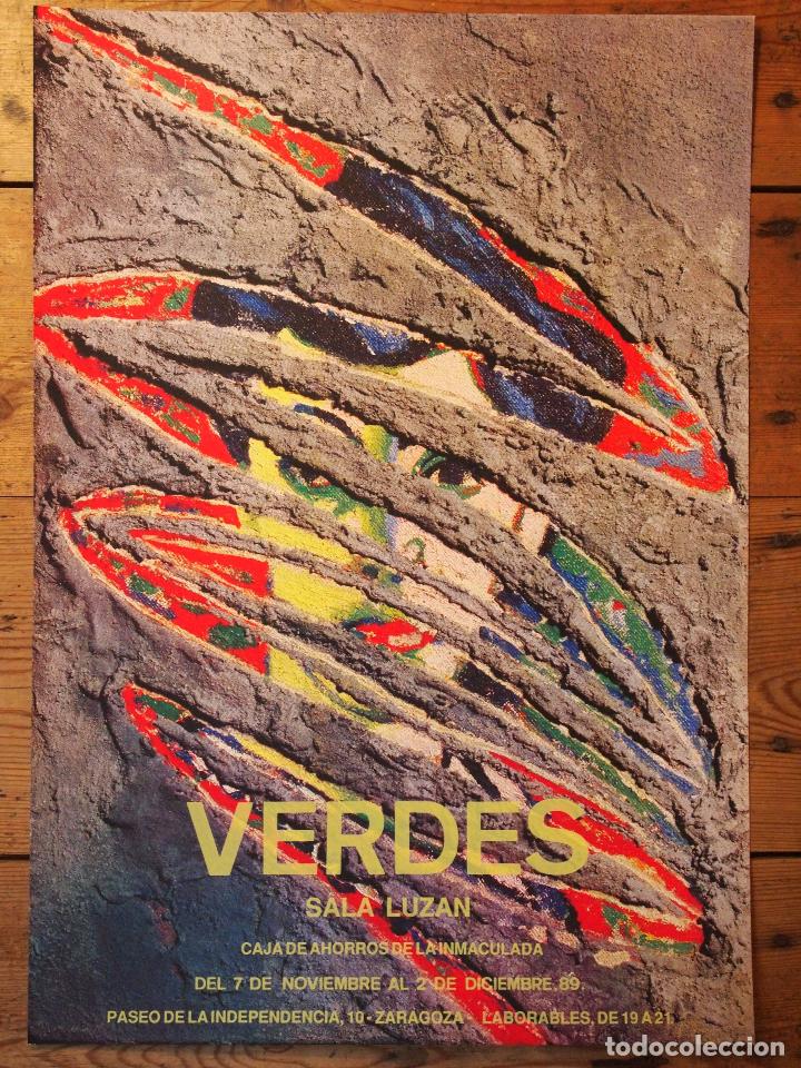 Libros: Cartel. [Jos&eacute; Luis] VERDES. - Foto 1