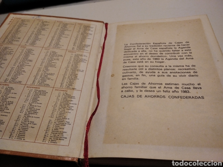 Libros: Agenda del ama de casa 1983 - Foto 2