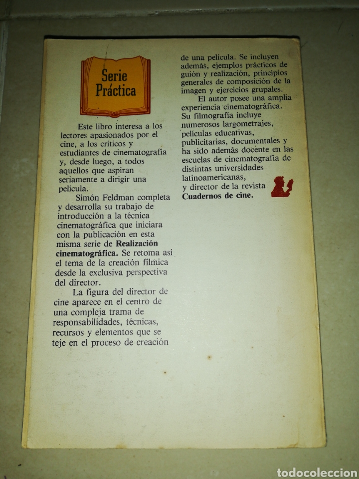 Libros: Sim&oacute;n feldman el director de cine, Gedisa serie pr&aacute;ctica( 1ra edici&oacute;n) - Foto 2