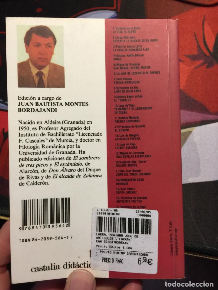 Libros: Art&iacute;culos - LARRA, Mariano Jos&eacute; de - Foto 3