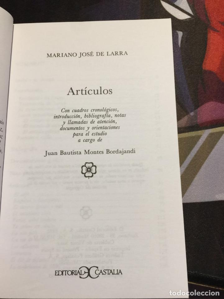 Libros: Art&iacute;culos - LARRA, Mariano Jos&eacute; de - Foto 4