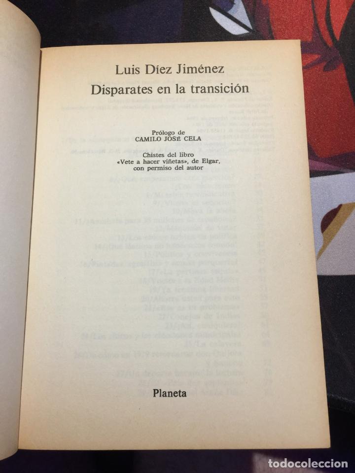 Libros: Disparates en la transici&oacute;n - DIEZ JIMENEZ, L. - Foto 3