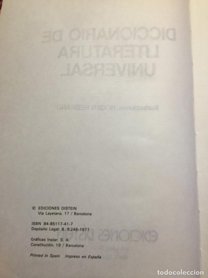 Libros: Diccionario de literatura universal - Foto 3