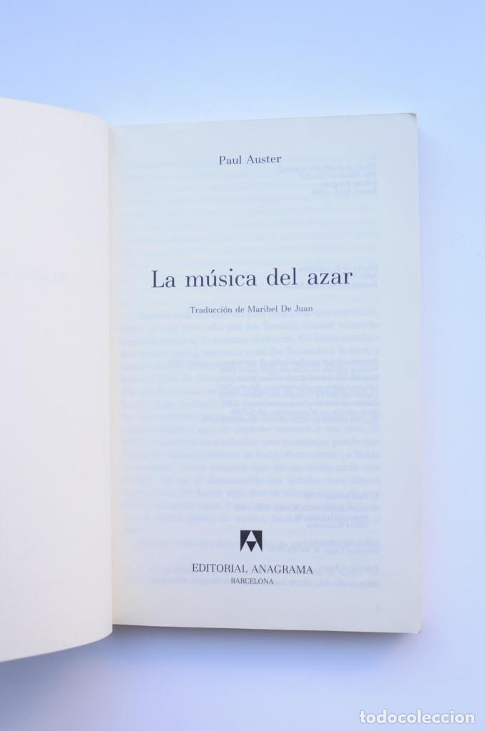 Libros: La m&uacute;sica del Azar - AUSTER, Paul - Foto 2