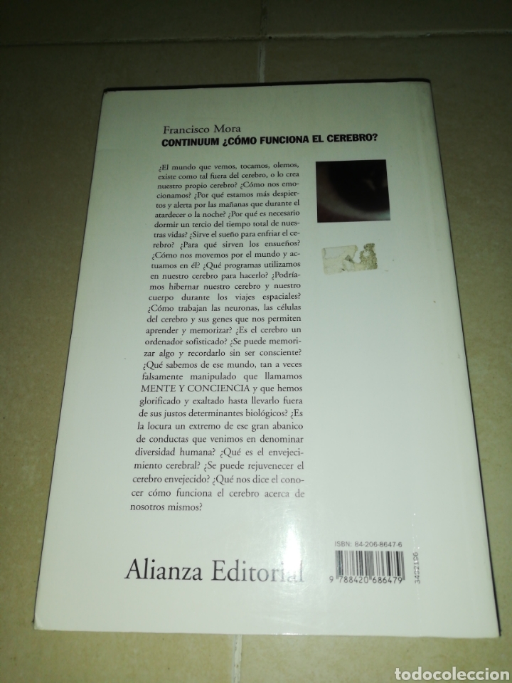 Libros: Continuum&iquest;como funciona el cerebro ? Francisco Mora, alianza ensayos - Foto 2