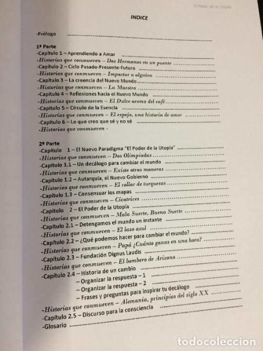Libros: EL PODER DE LA UTOPIA. - Foto 2