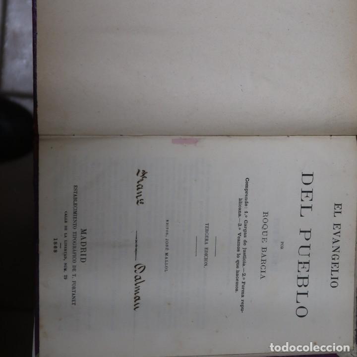 Libros: EL EVANGELIO DEL PUEBLO - BARCIA, ROQUE - Foto 2