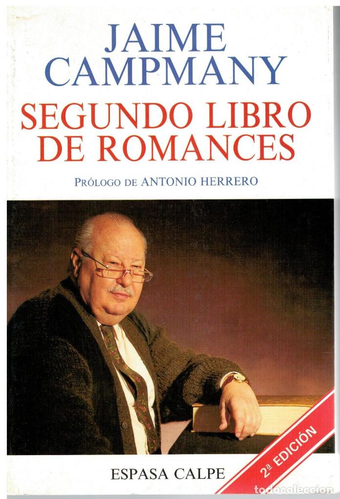 Libros: JAIME CAMPMANY-SEGUNDO LIBRO DE ROMANCES - Foto 1