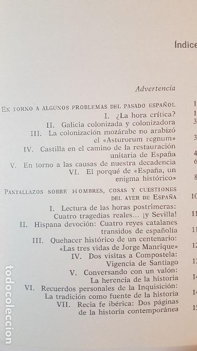 Libros: DEL AYER Y DEL HOY DE ESPA&Ntilde;A - CLAUDIO S&Aacute;NCHEZ - ALBORNOZ - Foto 3
