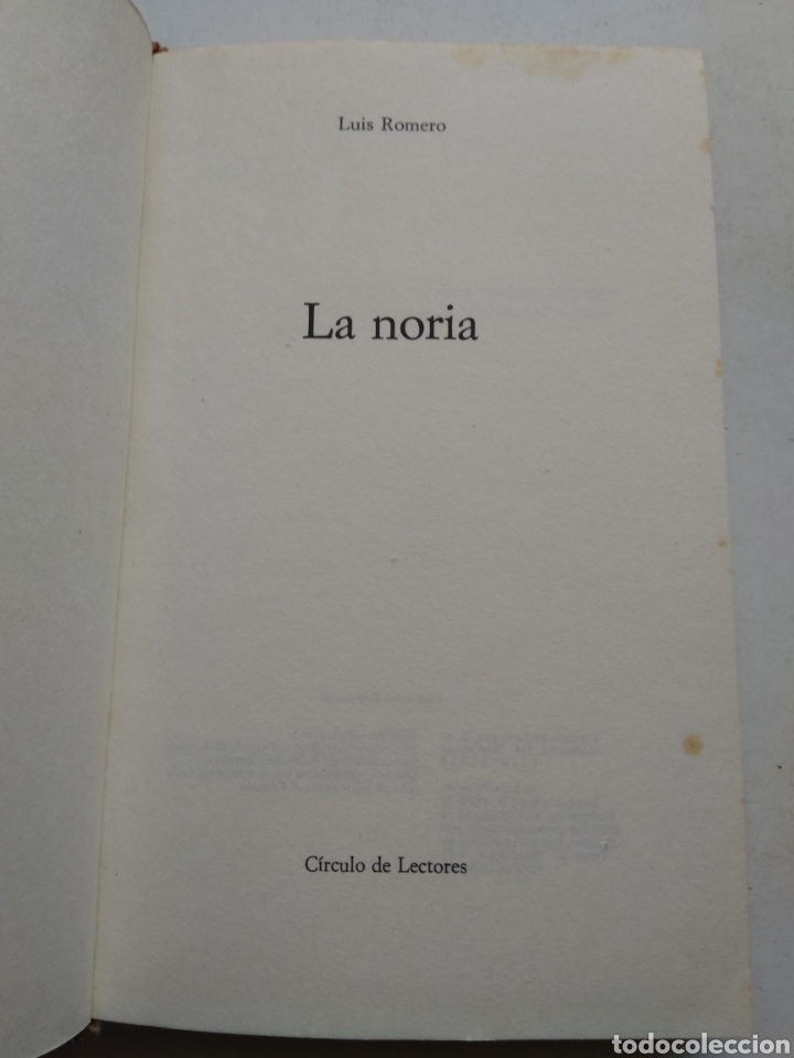 Libros: LA NORIA/LUIS ROMERO - Foto 2