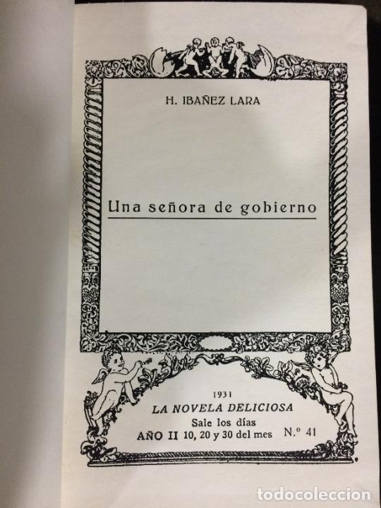 Livros em segunda m&atilde;o: Una se&ntilde;ora de gobierno. H. Ib&aacute;&ntilde;ez Lara. La novela deliciosa n&ordm; 41. Er&oacute;tica. A&ntilde;os 20/30. Reproduccion