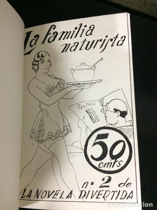Livres: La familia naturista. La novela divertida n&ordm; 2. Er&oacute;tica. A&ntilde;os 20/30. Reproducciones encuadernadas a