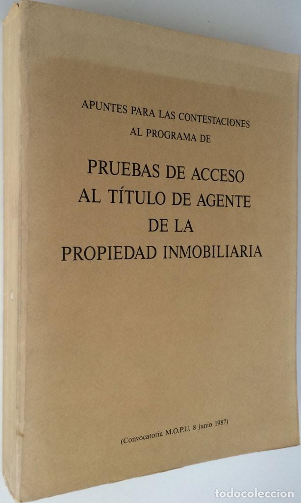 Libros: Pruebas de acceso al T&iacute;tulo de Agente de la Propiedad Inmobiliaria. - Foto 1
