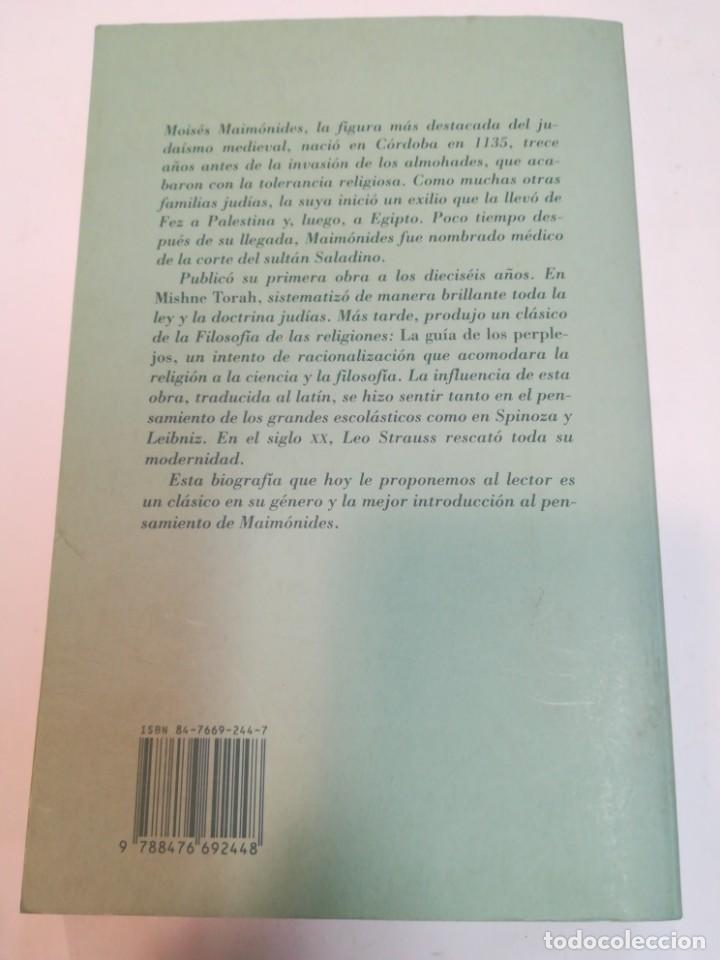 Libros: ABRAHAM JOSHUA HESCHEL Maim&oacute;nides S1974AT - Foto 2