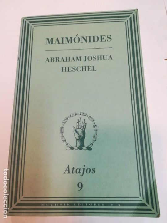 Libros: ABRAHAM JOSHUA HESCHEL Maim&oacute;nides S1974AT - Foto 1