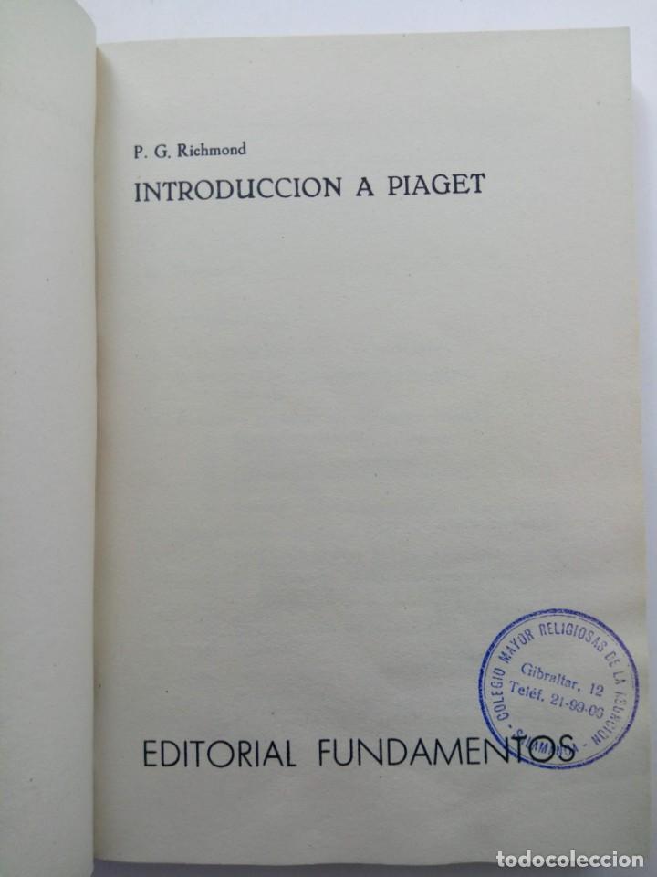 Libros: INTRODUCCI&Oacute;N A PIAGET - P. G. RICHMOND - EDITORIAL FUNDAMENTOS - Foto 2