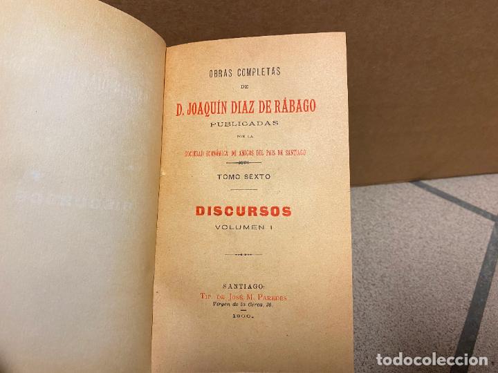 Libros: DISCURSOS. Vol. I. - &rdquo;D&iacute;az de R&aacute;bago, Joaqu&iacute;n.&rdquo; - Foto 1