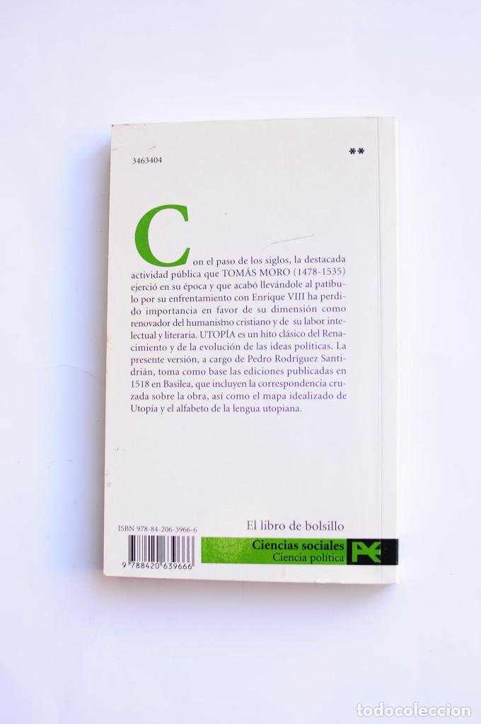 Libros: Utop&iacute;a - MORO, Tom&aacute;s - Foto 3