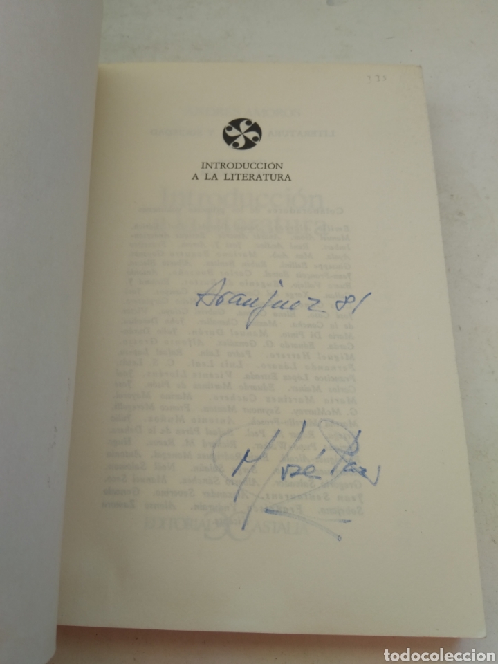 Libros: INTRODUCCI&Oacute;N A LA LITERATURA/ANDR&Eacute;S AMOR&Oacute;S - Foto 2