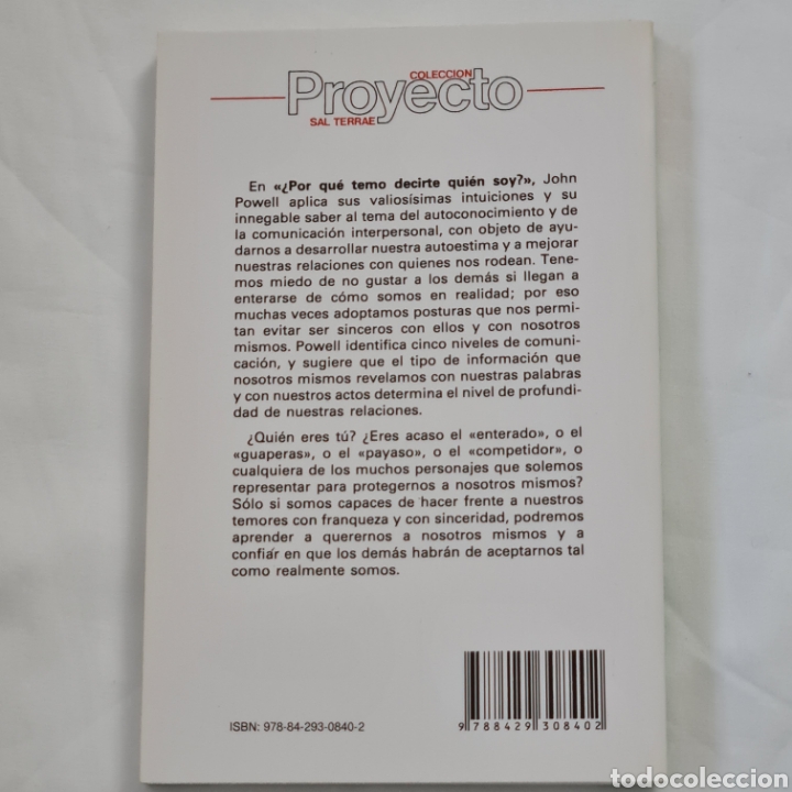 Libros: &iquest;Por qu&eacute; temo decirte qui&eacute;n soy?. John Powell - Foto 2