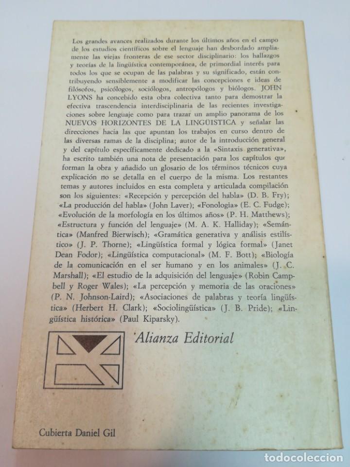 Libros: JOHN LYONS Nuevos horizontes de la linguistica S2109AT - Foto 2