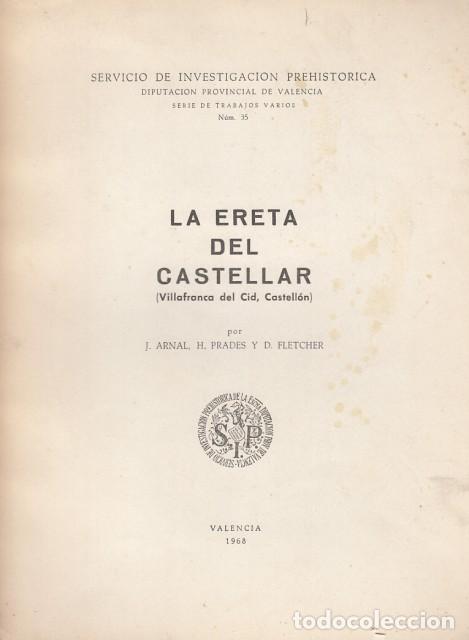 Livres: LA ERETA DE CASTELAR. VILLAFRANCA DEL CID, CASTELLON - ARNAL, J.; PRADES, H.; FLETCHER, D.