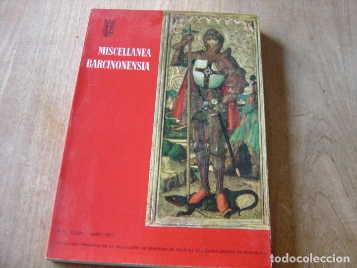 Libros: MISCELLANEA BARCINONENSIA. NUM. XXXIV 1973. - Foto 1