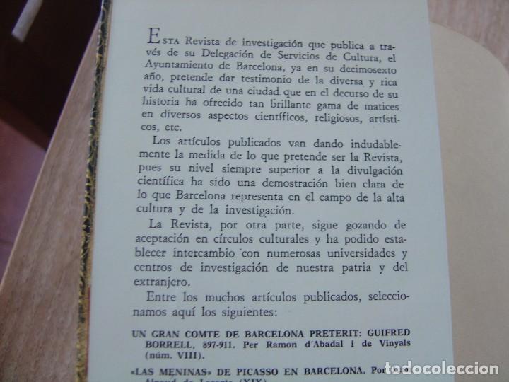 Libros: MISCELLANEA BARCINONENSIA. NUM. XLVIII 1977. - Foto 3