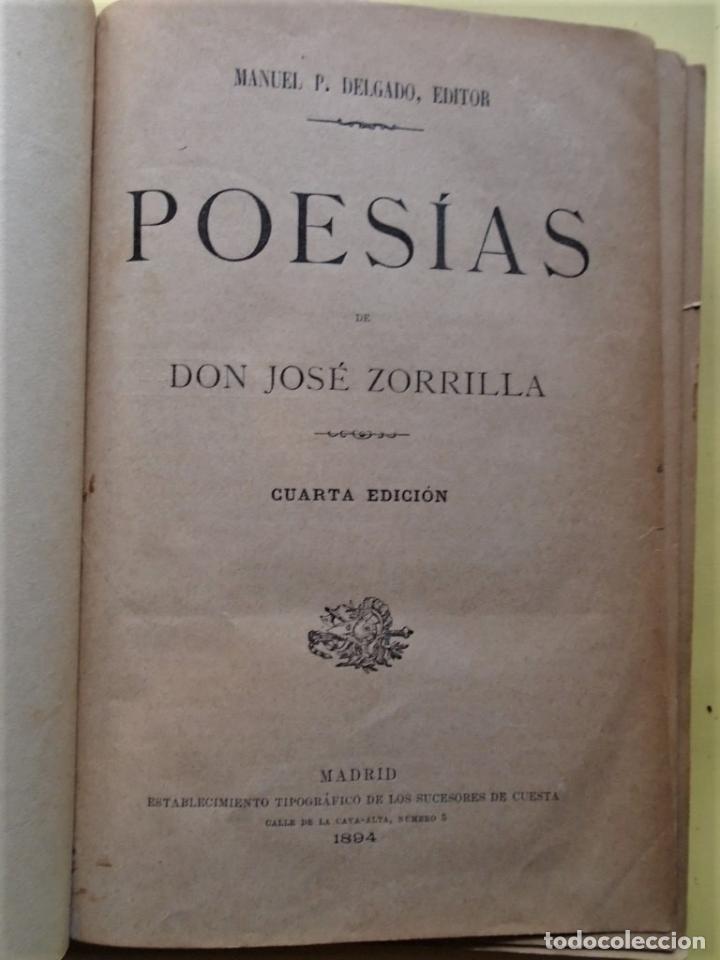Libros: Poes&iacute;as. - ZORRILLA, Jos&eacute;. - Foto 2