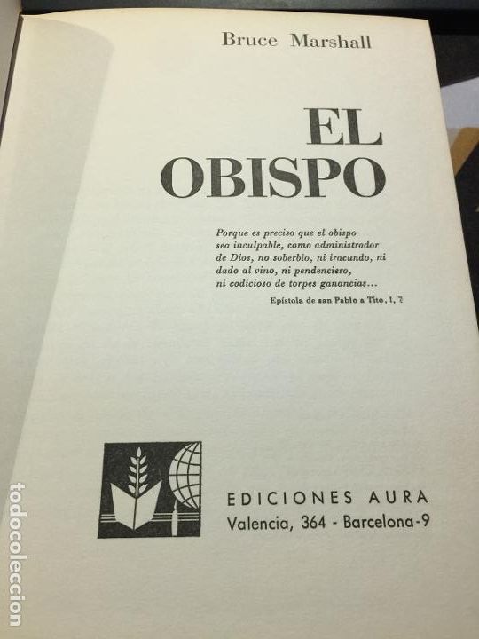 Libros: El obispo - Bruce Marshall - Foto 4