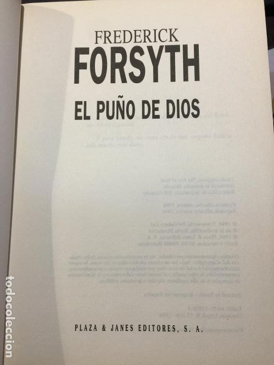Libros: El pu&ntilde;o de dios - Frederick Forsyth - Foto 2