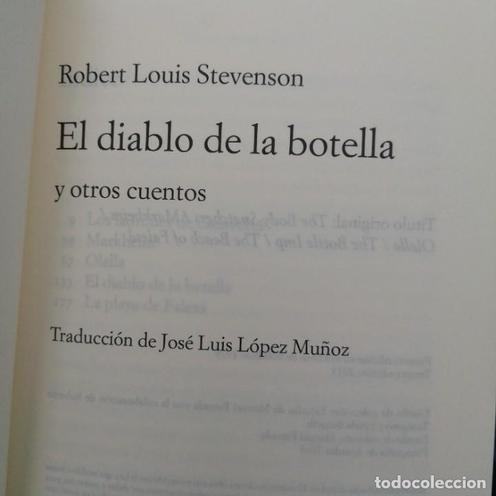 Libros: Libro EL DIABLO DE LA BOTELLA y otros cuentos STEVENSON EDITORIAL ALIANZA - Foto 5