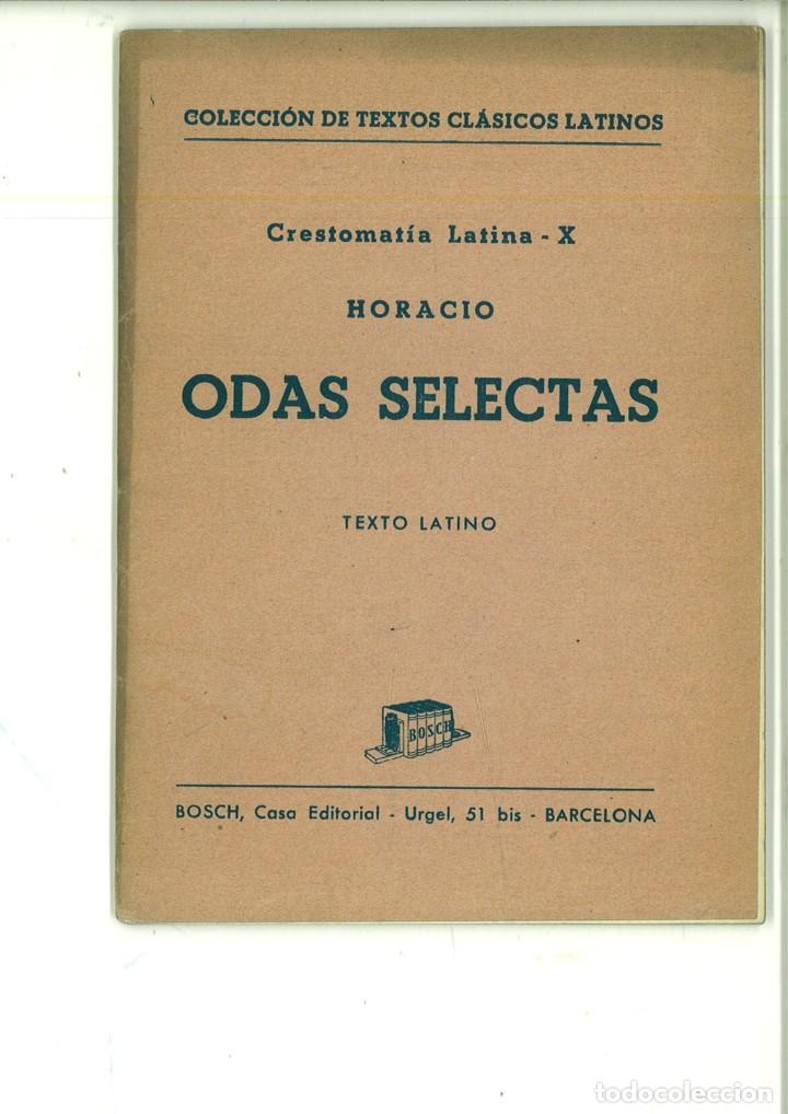 Libros: ODAS SELECTAS. HORACIO - Foto 1