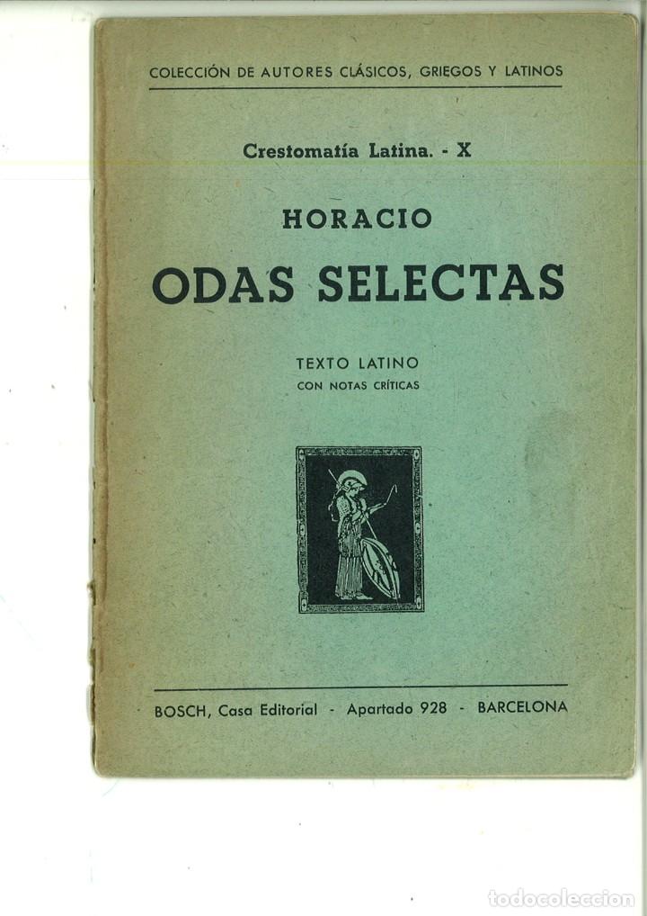 Libros: ODAS SELECTAS. HORACIO. - Foto 1