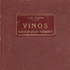 Libros: VINOS. - LUIS DURÁN MASSÓ.. Lote 56351518