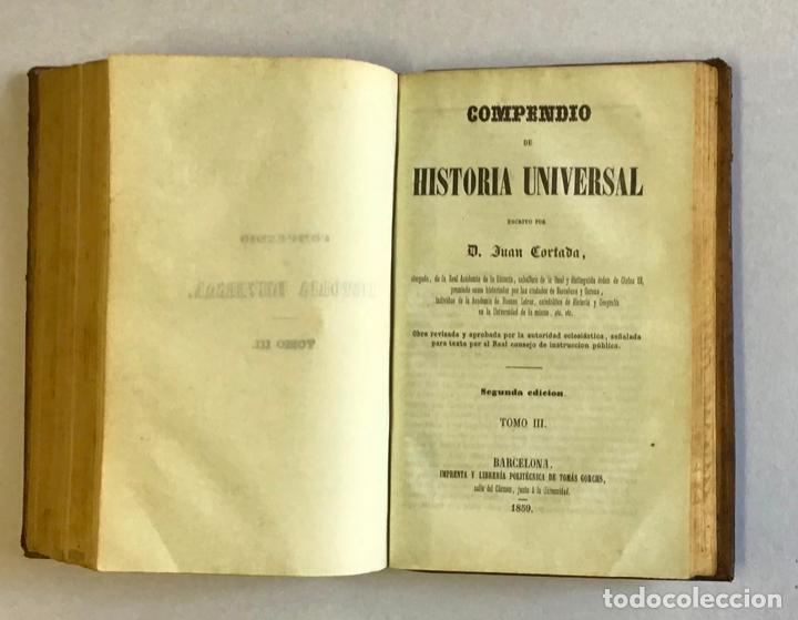 Libros: COMPENDIO DE HISTORIA UNIVERSAL. - CORTADA, Juan. 1859 - Foto 7