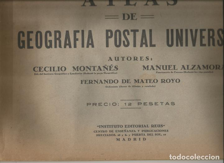 Libros: ATLAS DE GEOGRAF&Iacute;A POSTAL UNIVERSAL. AAZ - Foto 1