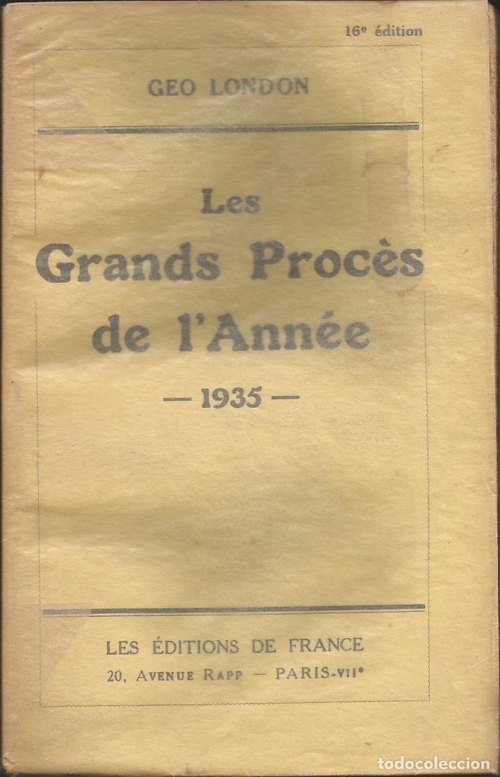 Libros: LES GRANDS PROC&Eacute;S DE L&acute;ANN&Eacute;E-1935. - ABA. - Foto 1