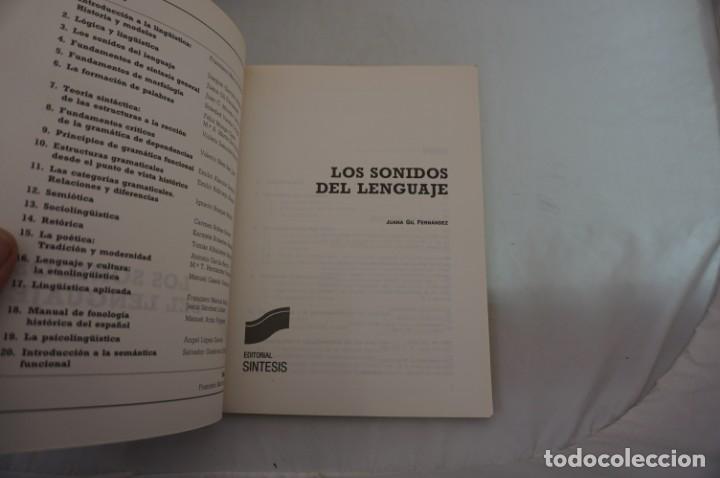 Libros: 14-A - LOS SONIDOS DEL LENGUAJE - JUANA GIL FERNANDEZ / EDITORIAL SINTESIS - Foto 3