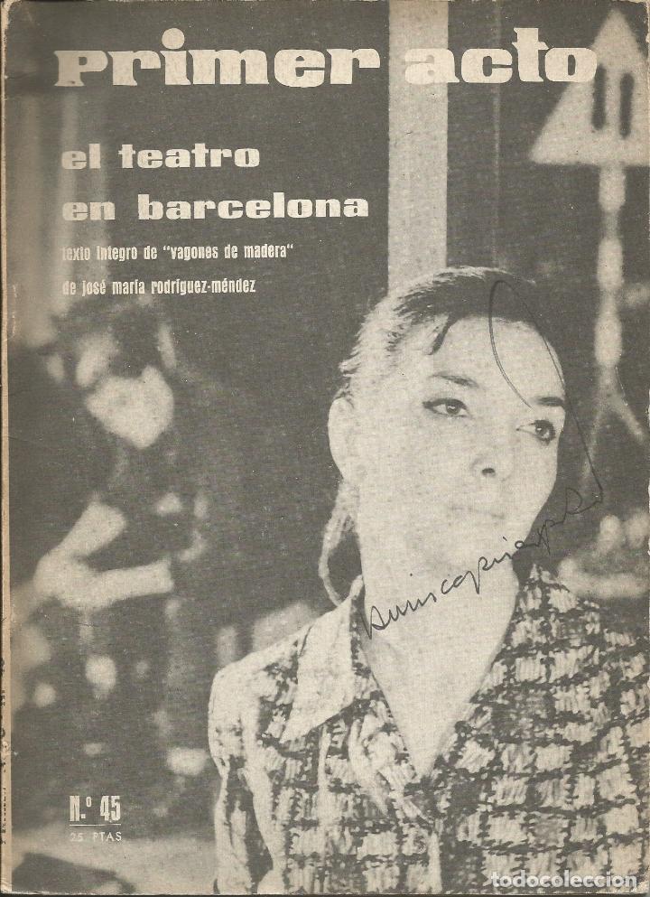 Libros: PRIMER ACTO- EL TEATRO EN BARCELONA- VAGONES DE MADERA. ABA - Foto 1
