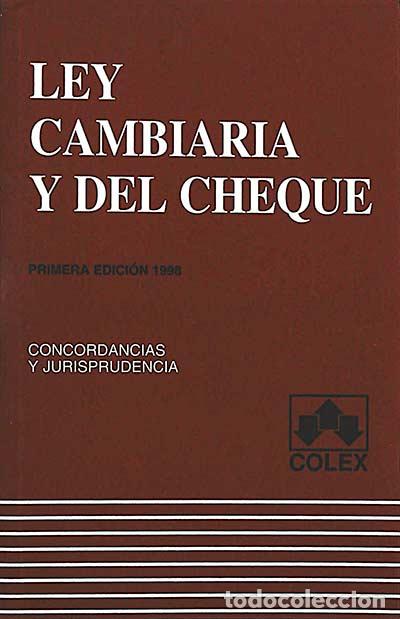 Libros: Ley cambiaria y del cheque - VVAA - Foto 1