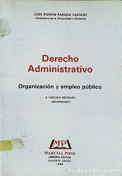 Libros: Derecho administrativo - Parada V&aacute;zquez, Jos&eacute; Ram&oacute;n - Foto 1